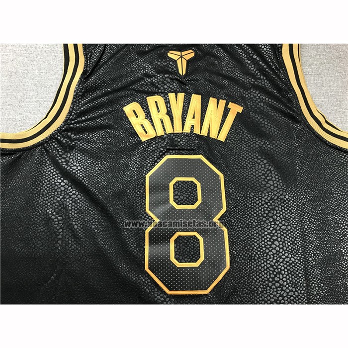 Camiseta Los Angeles Lakers Kobe Bryant NO 8 Ciudad 2017-18 Negro